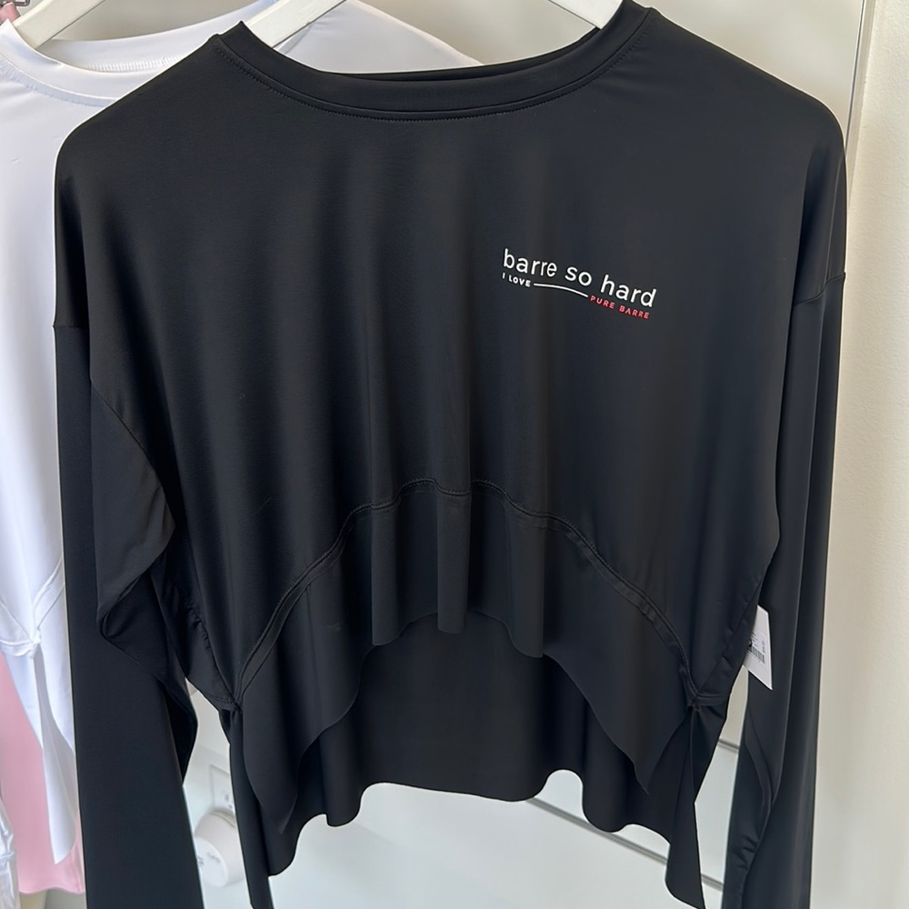 Barre So Hard Active Crop in Black